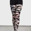 Carved Up Slashed Tights