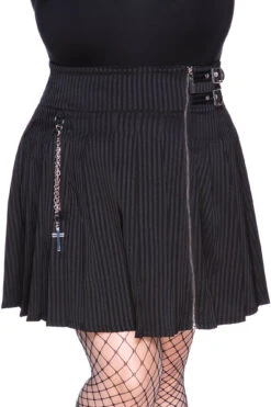 Devil In Disguise Skirt [PINSTRIPE] [PLUS]