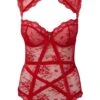 Dark Desire Lace Bodysuit [SCARLET]