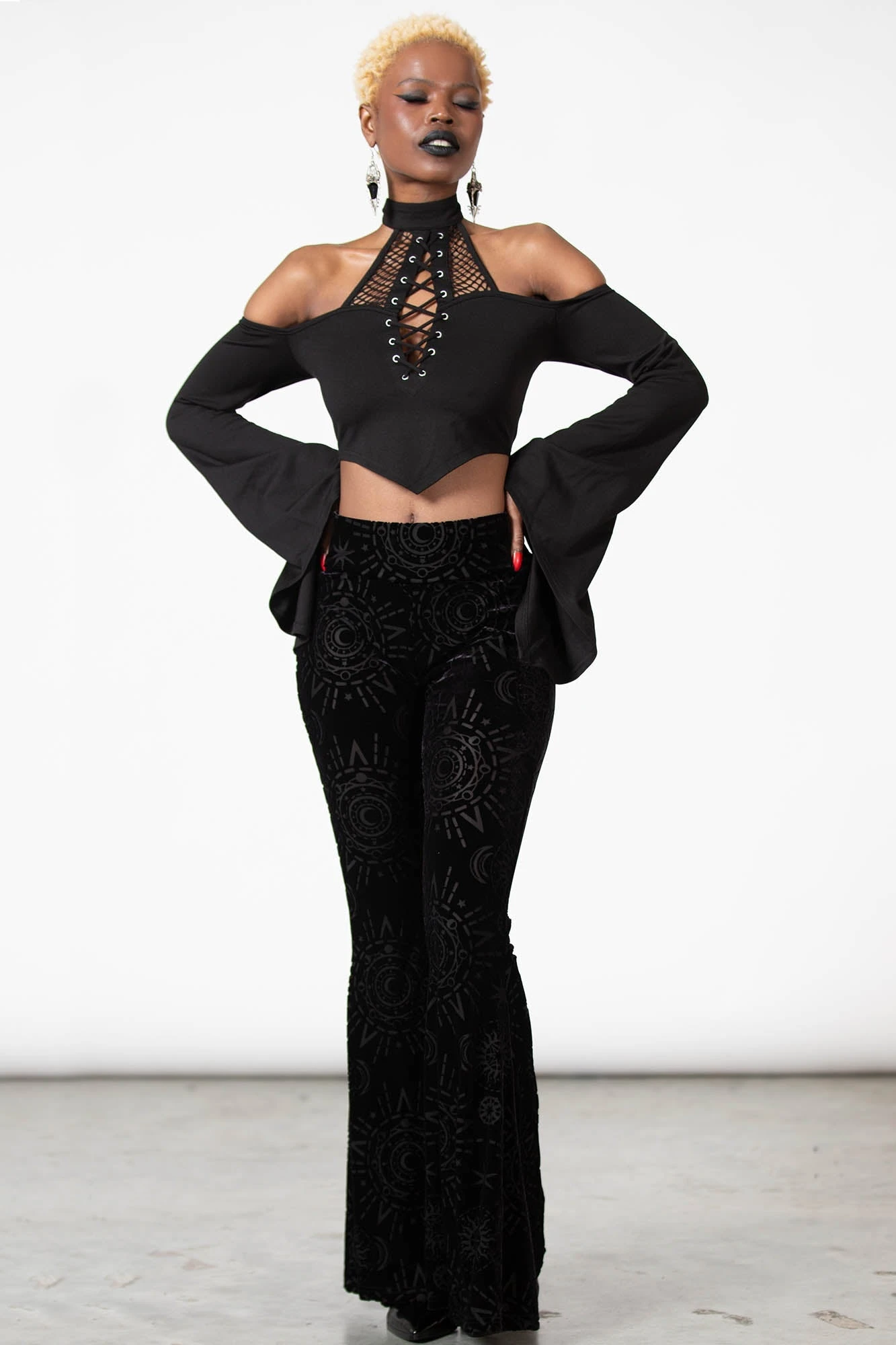 Evil Eye Burnout Bell Bottom - Image 4