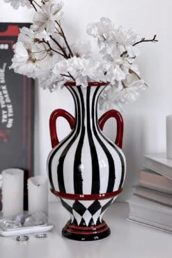 Funhouse Tall Handled Vase