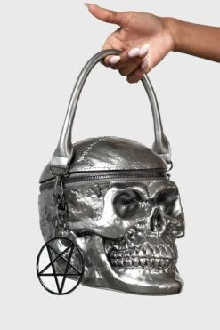 Grave Digger Skull Handbag [GUNMETAL]