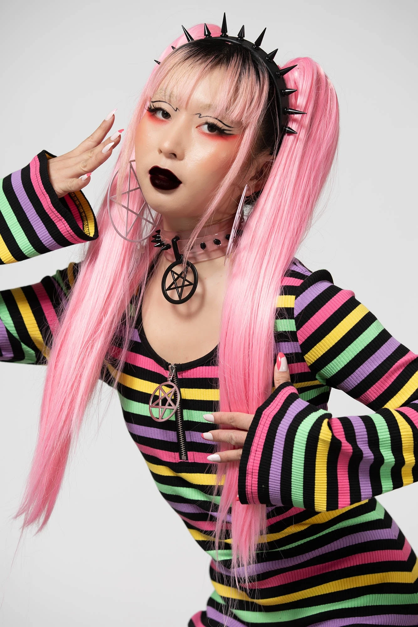 Lick The Rainbow Ribbed Dress - Image 2