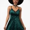 Mistress Of Mayhem Skater Dress [EMERALD]