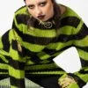 Slimer Distress Knit Sweater